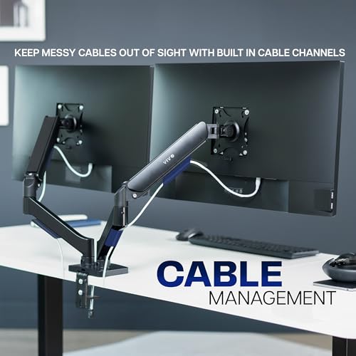 Dual Monitor Arm Mount with Height and Tilt Adjustment