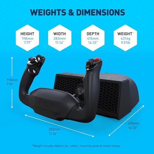 Compact Flight Throttle Quadrant with Trim Wheel Controls