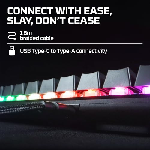 Full-Size RGB Mechanical Gaming Keyboard with PBT Keycaps