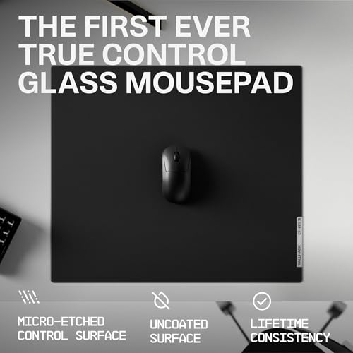 Professional Glass Gaming Mouse Pad for Speed and Control