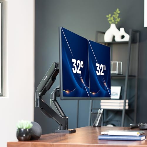 Dual Monitor Arm Mount with Height and Tilt Adjustment