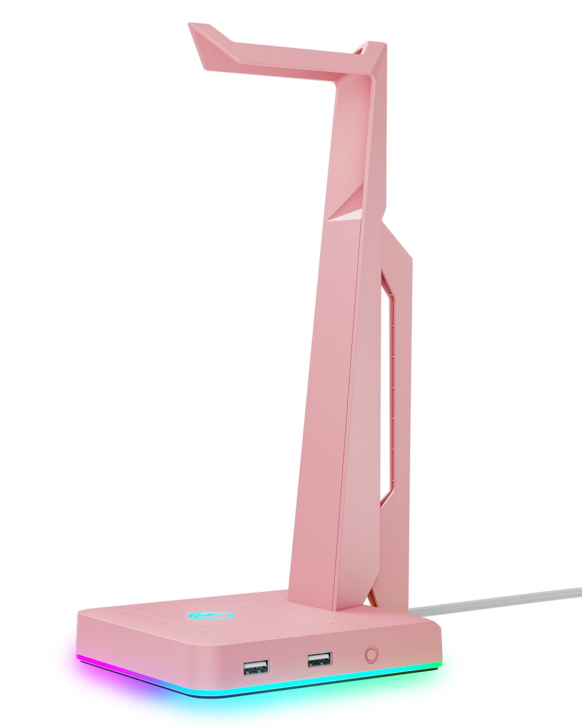 RGB Gaming Headset Stand with USB Ports and Headphone Holder
