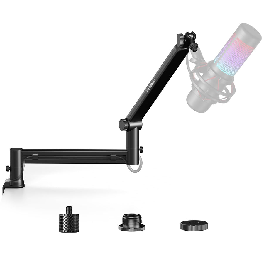 Low Profile Adjustable Microphone Boom Arm Stand