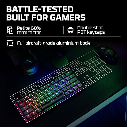 Full-Size RGB Mechanical Gaming Keyboard with PBT Keycaps