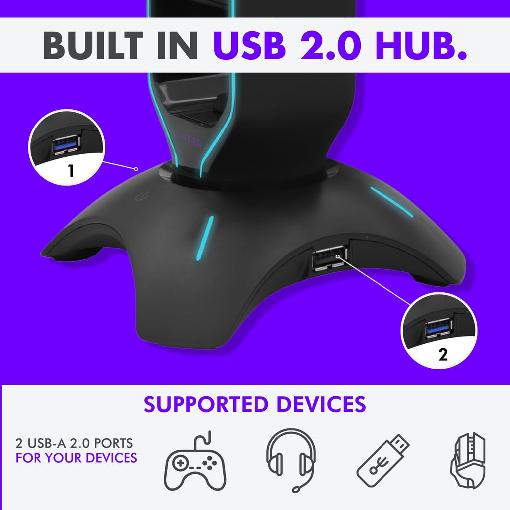 Tilted Nation RGB Headset Stand