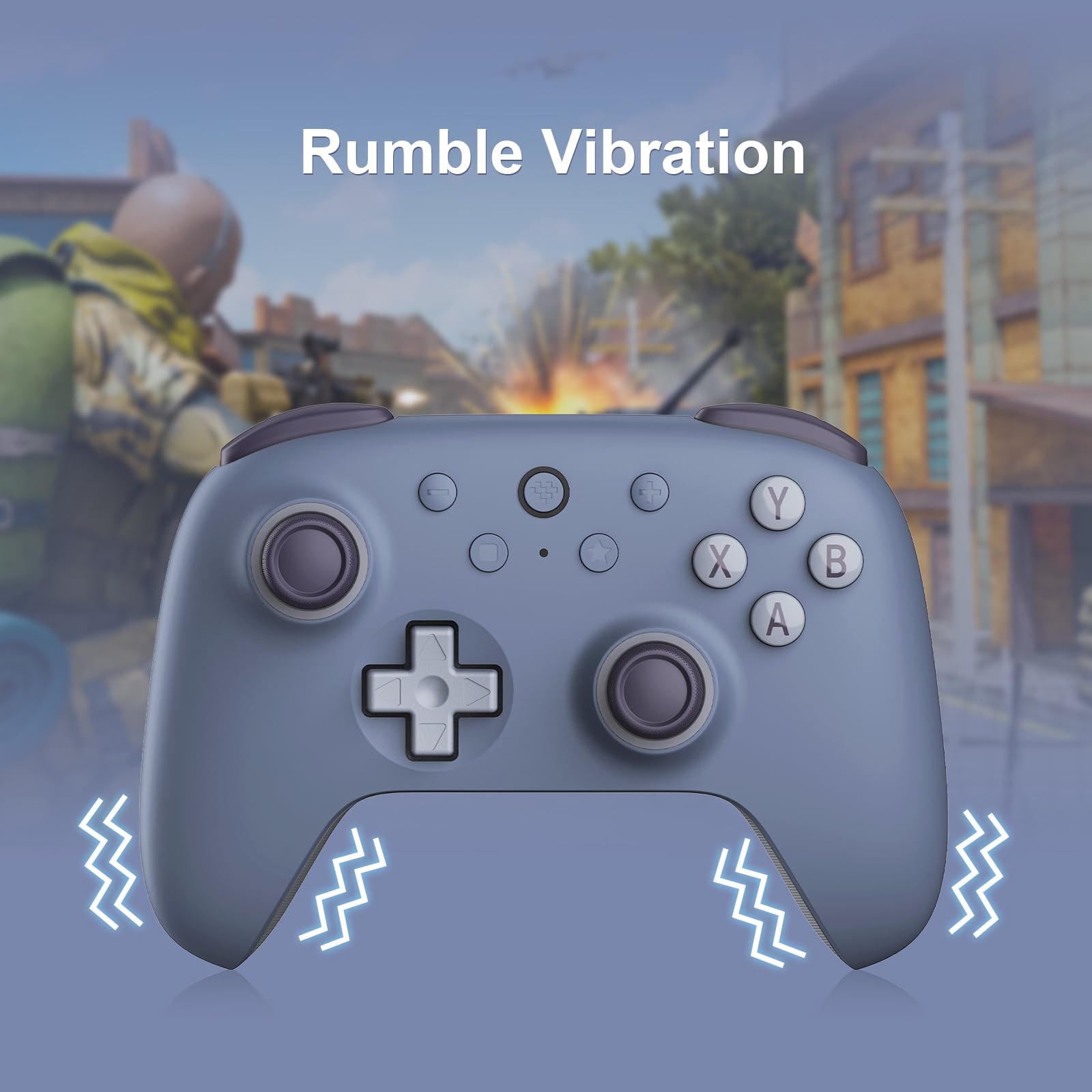 Wireless Gaming Controller with Hall Effect Sticks and Triggers