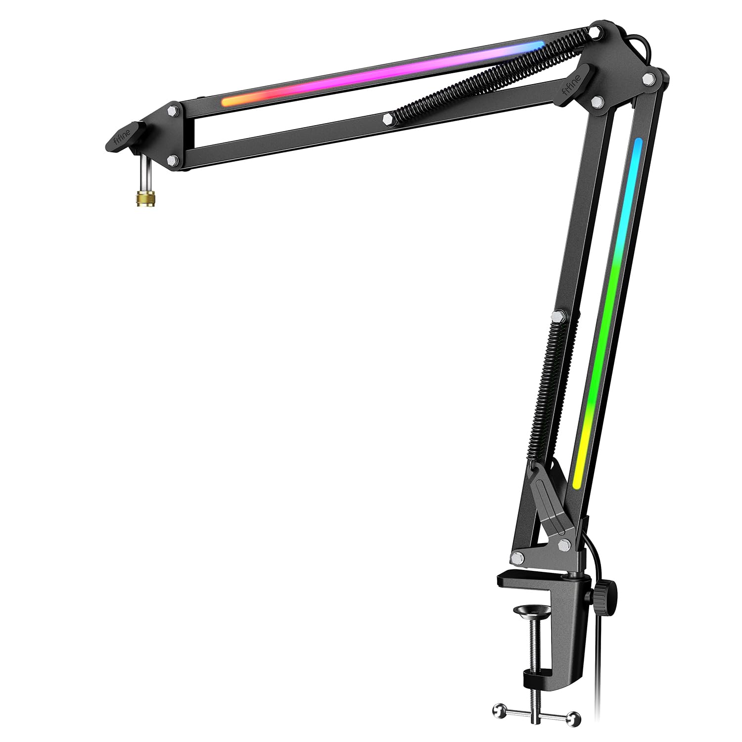 RGB Adjustable Microphone Boom Arm for Streaming and Gaming