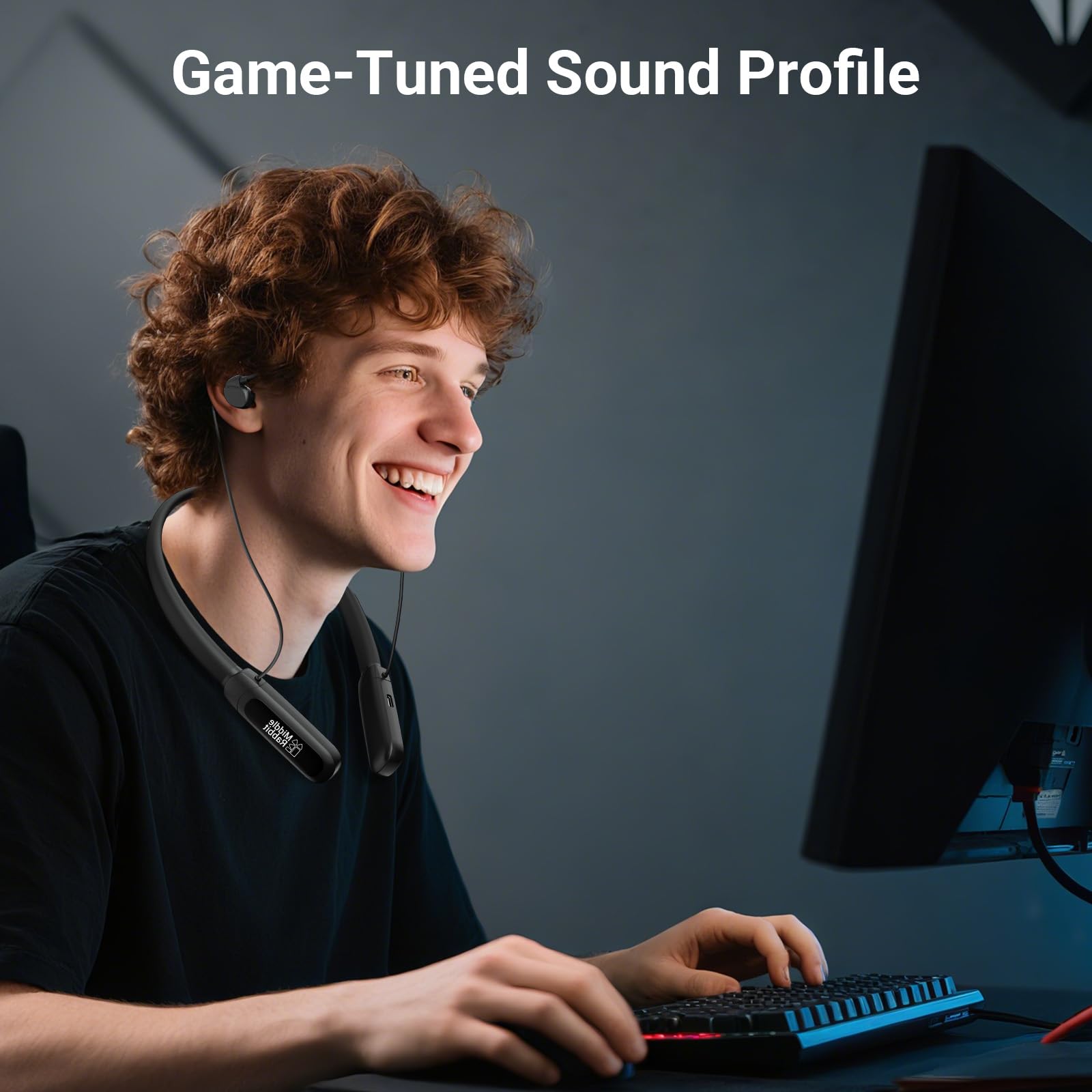 Low-Latency Wireless Gaming Earbuds with 2.4G Dongle