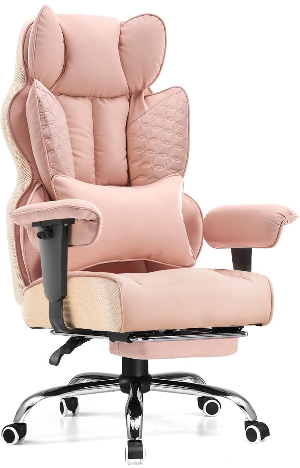 Heavy Duty Ergonomic Gaming Chair with Footrest and Lumbar Support