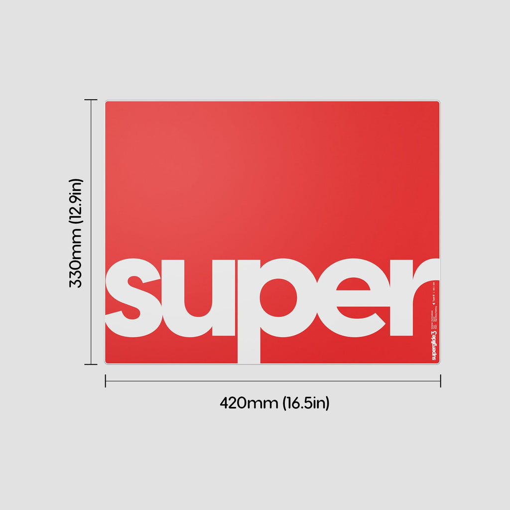 Aluminosilicate Glass Gaming Mouse Pad with Anti-Slip Base
