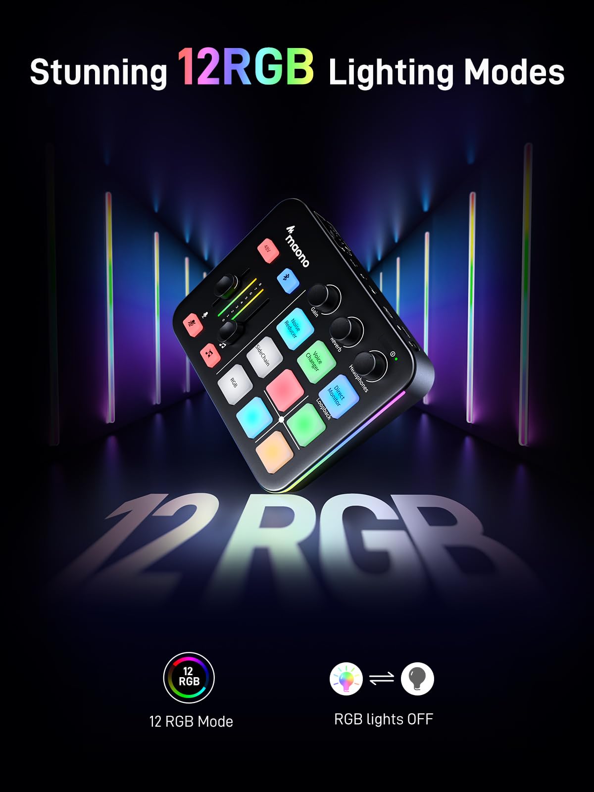 Gaming Streaming Audio Bundle with XLR Microphone and Mixer