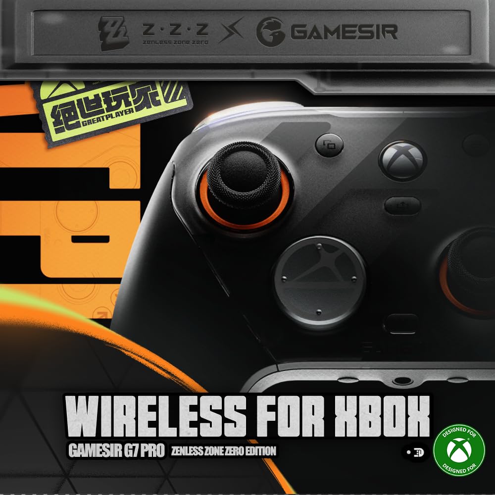 Wireless Gaming Controller with TMR Joysticks and Charging Dock