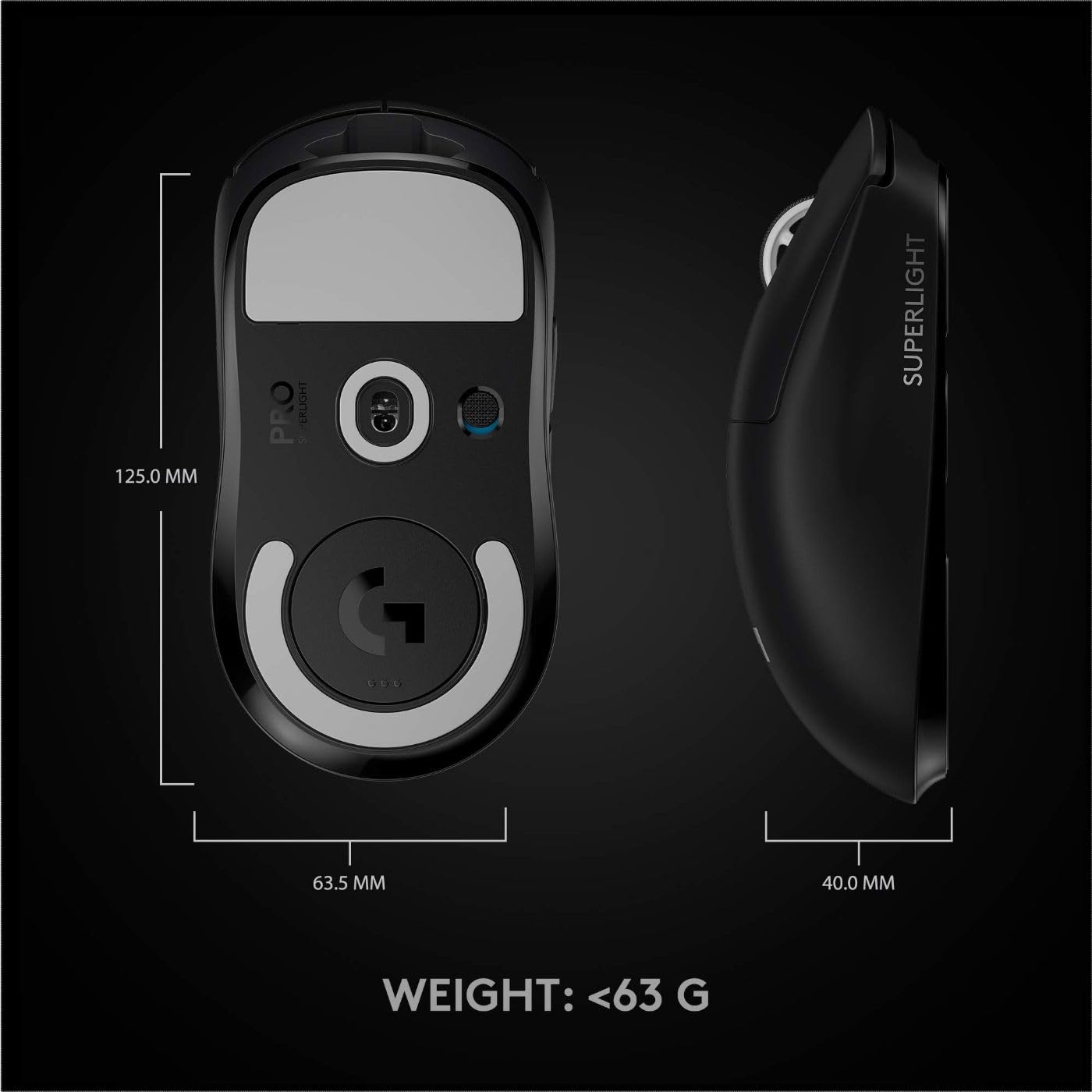 Ultra-Light Wireless Gaming Mouse with 25K DPI Sensor