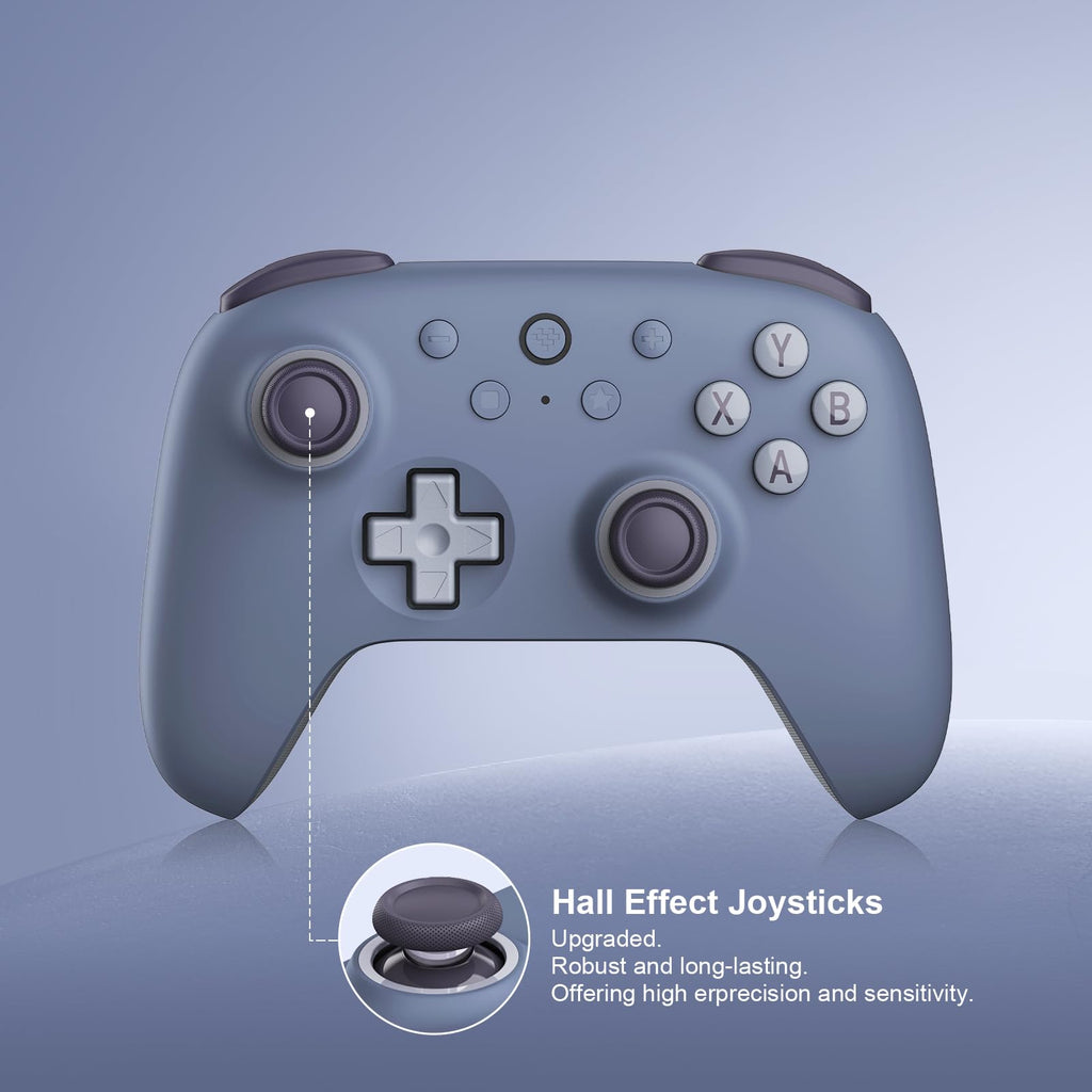 Wireless Gaming Controller with Hall Effect Sticks and Triggers