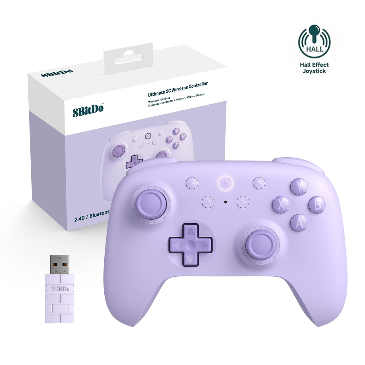 Wireless Gaming Controller with Hall Effect Sticks and Triggers