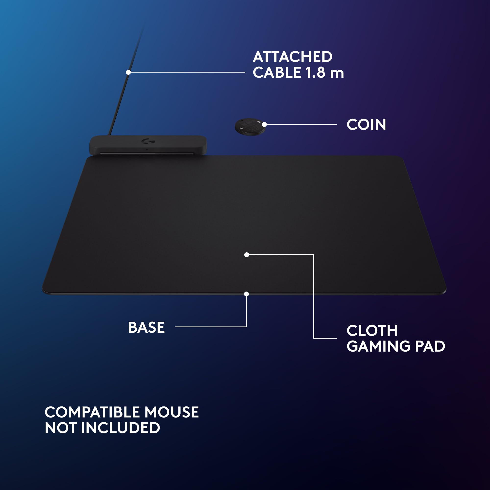 Wireless Charging Gaming Mouse Pad for PC and Mac