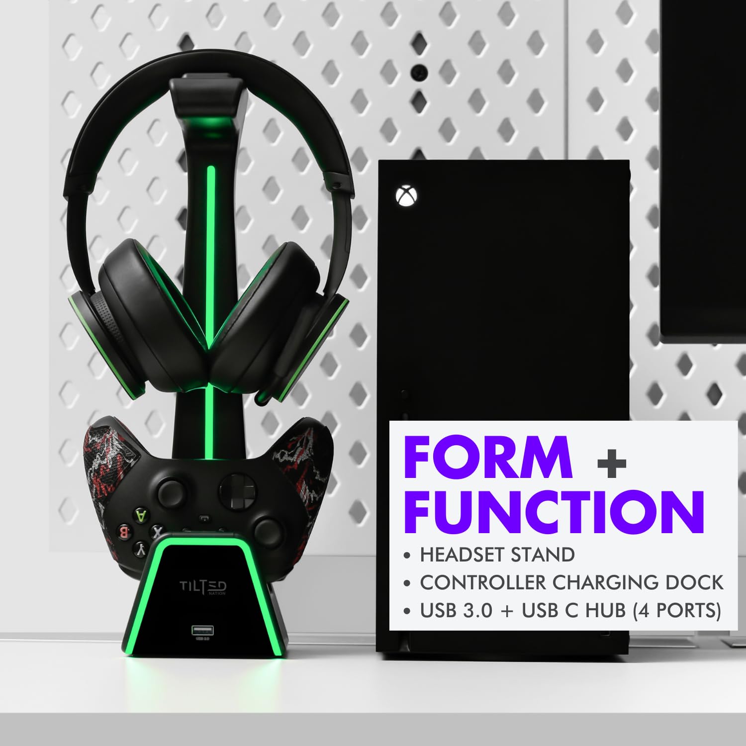 Tilted Nation Gaming Headphone and Controller Stand