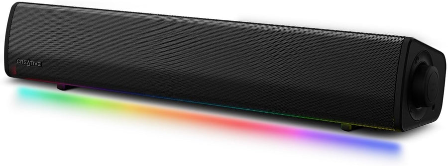 Compact RGB Gaming Soundbar with SuperWide Audio Technology