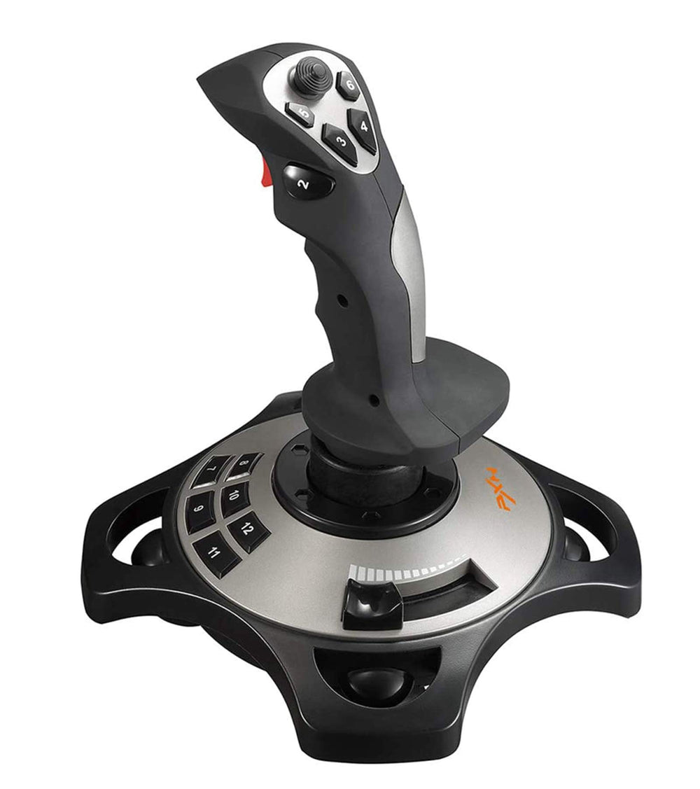 PC Flight Joystick with Throttle Control and Vibration