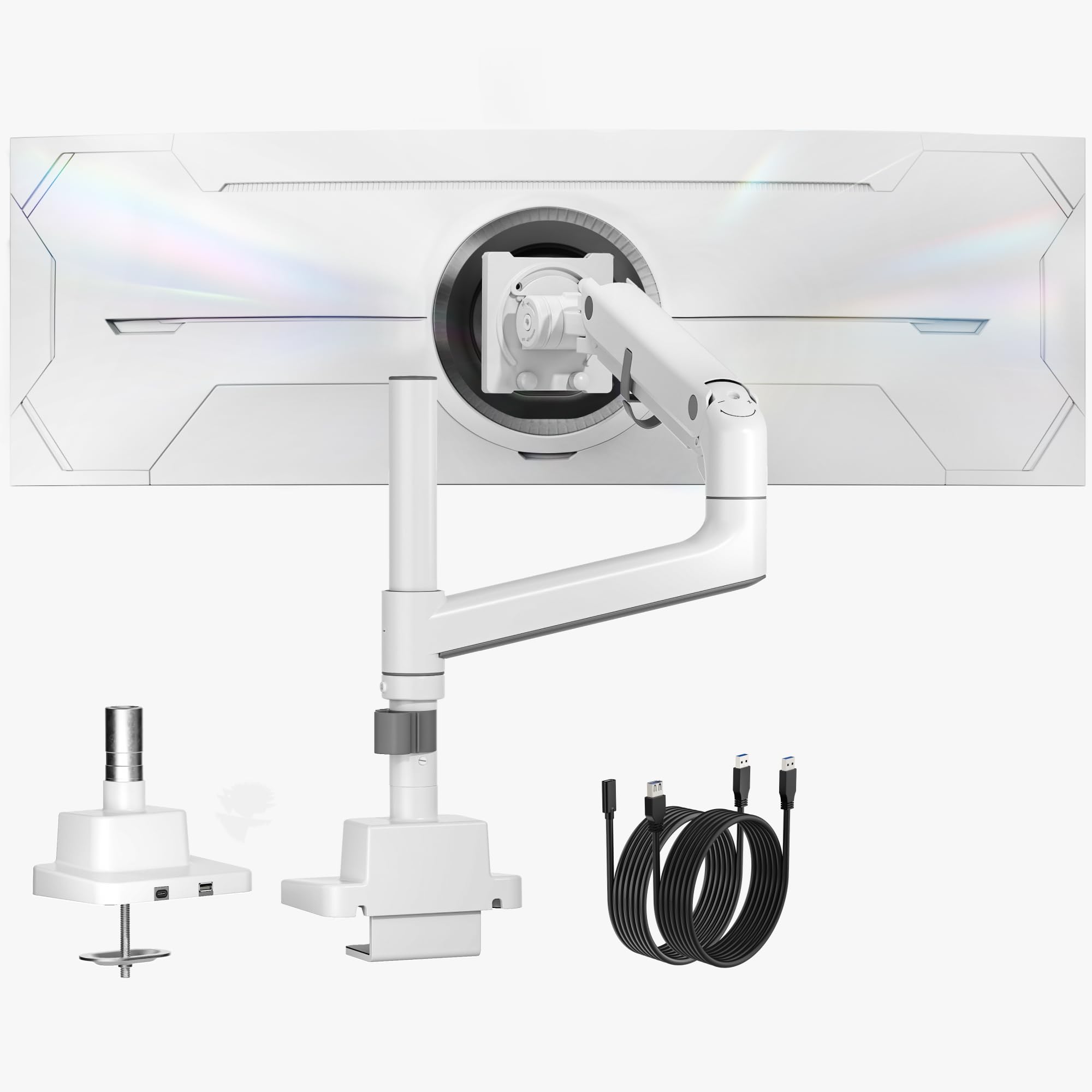 monTEK 17-57 Inch Ultrawide Monitor Arm for Up to 59.4lbs Screens