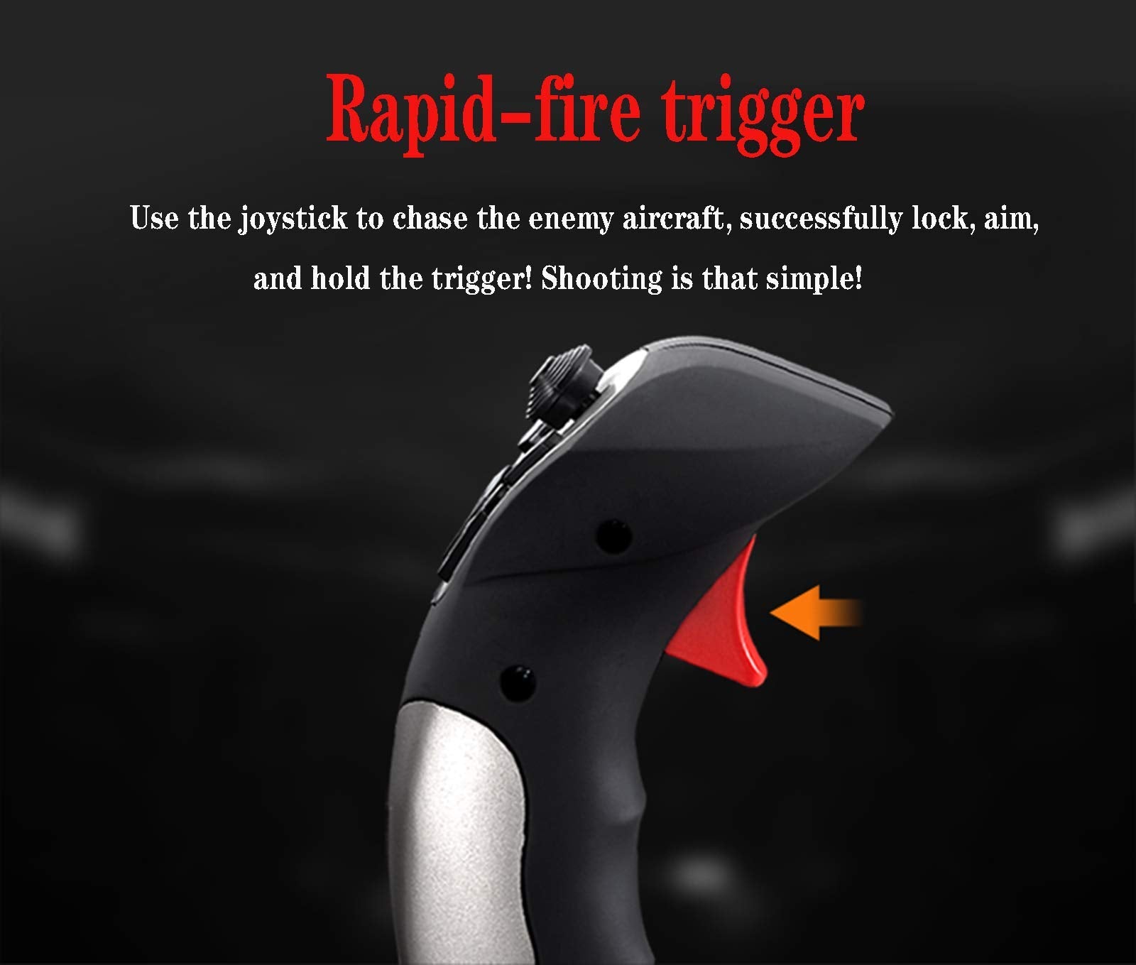 PC Flight Joystick with Throttle Control and Vibration