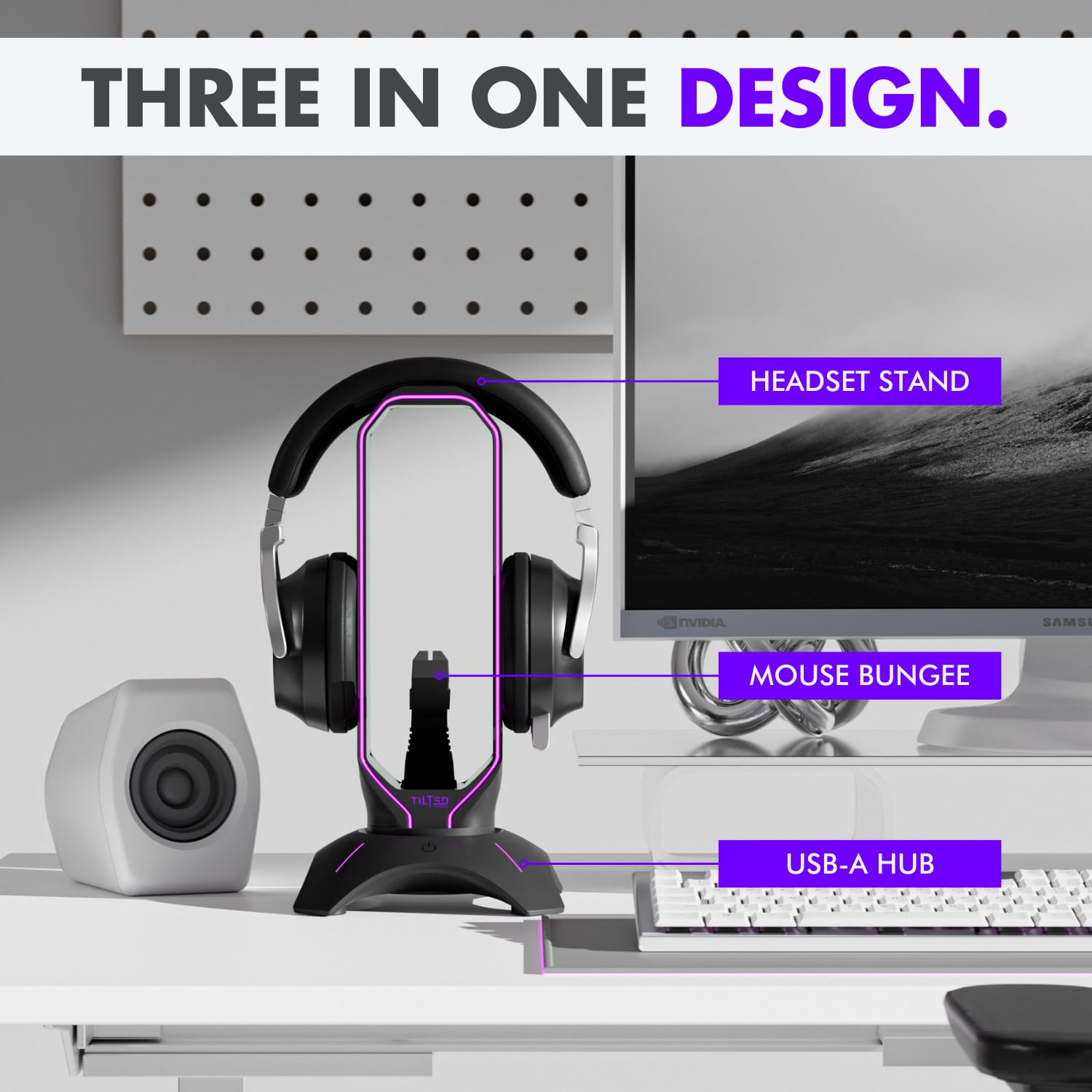 Tilted Nation RGB Headset Stand