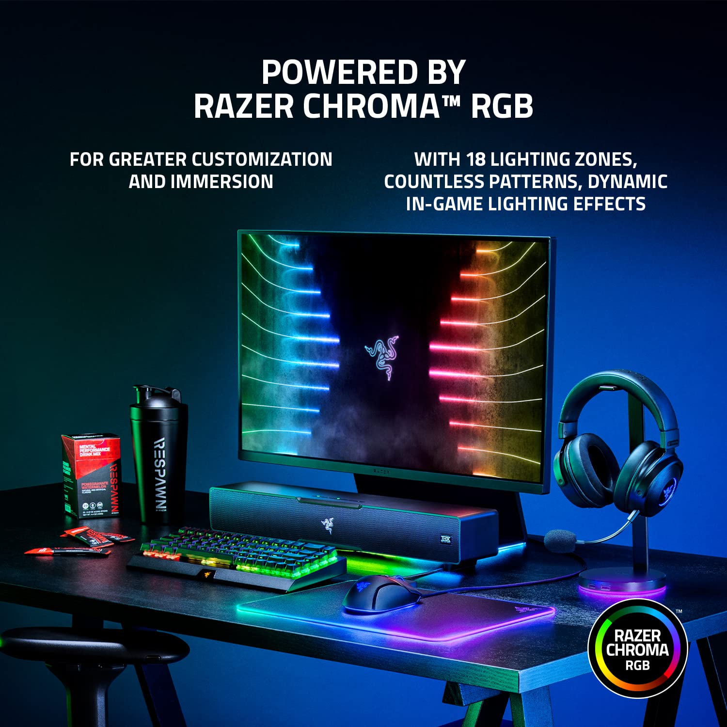 Razer Leviathan PC Soundbar with Full-Range Drivers