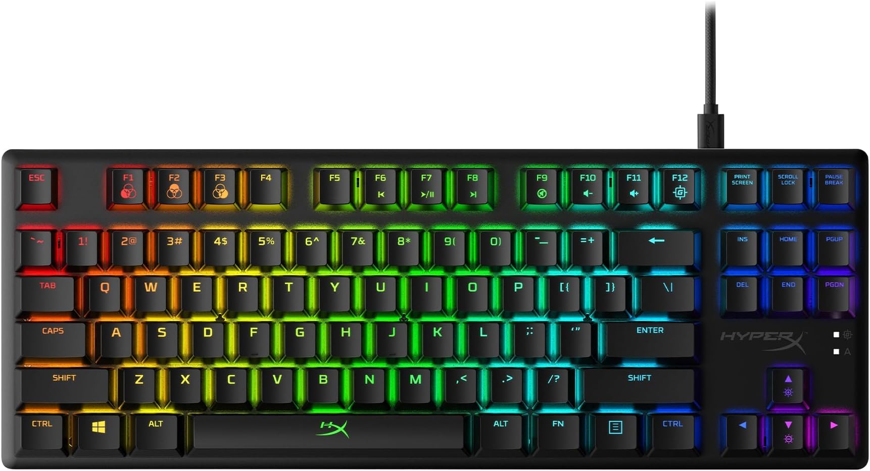 Full-Size RGB Mechanical Gaming Keyboard with PBT Keycaps