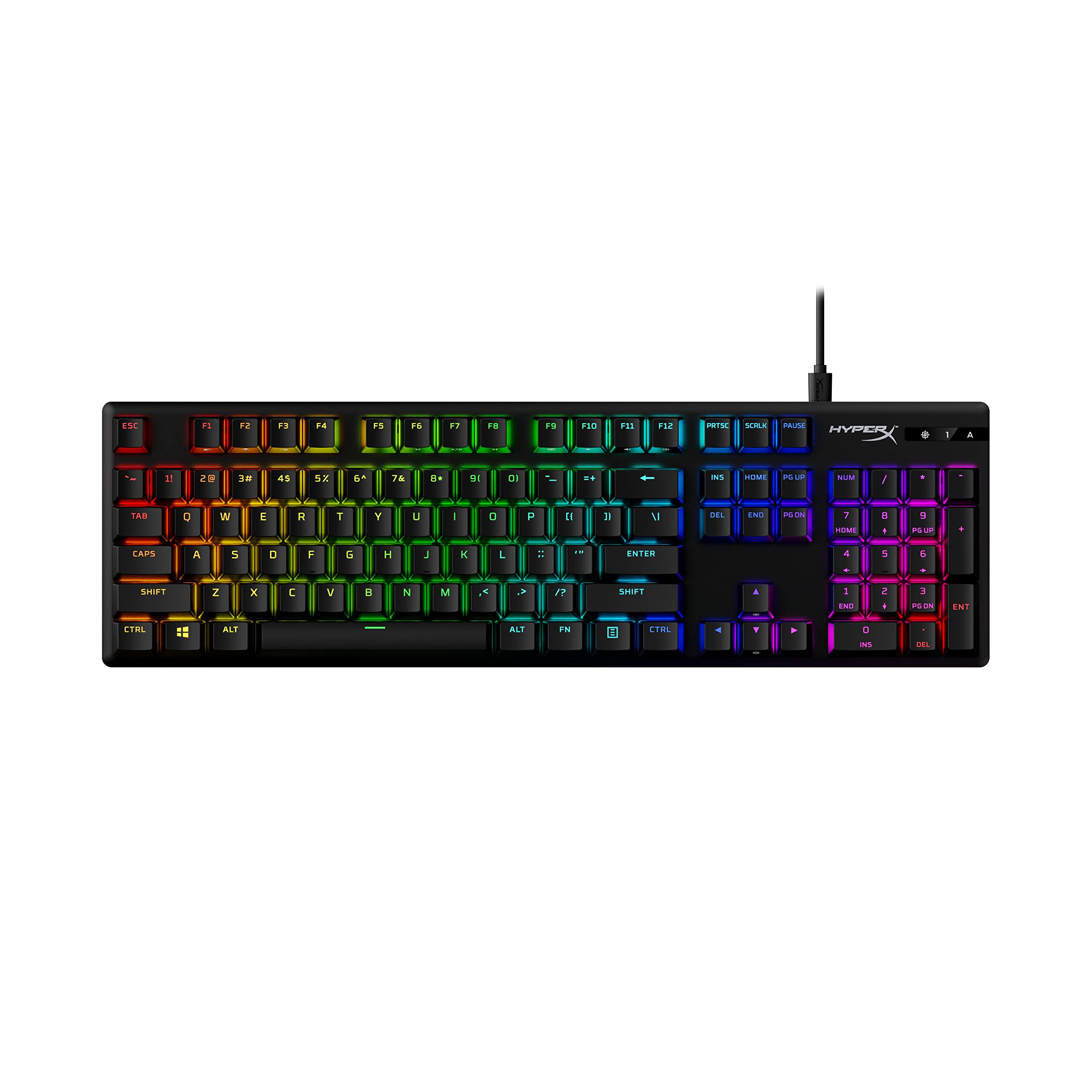 Full-Size RGB Mechanical Gaming Keyboard with PBT Keycaps