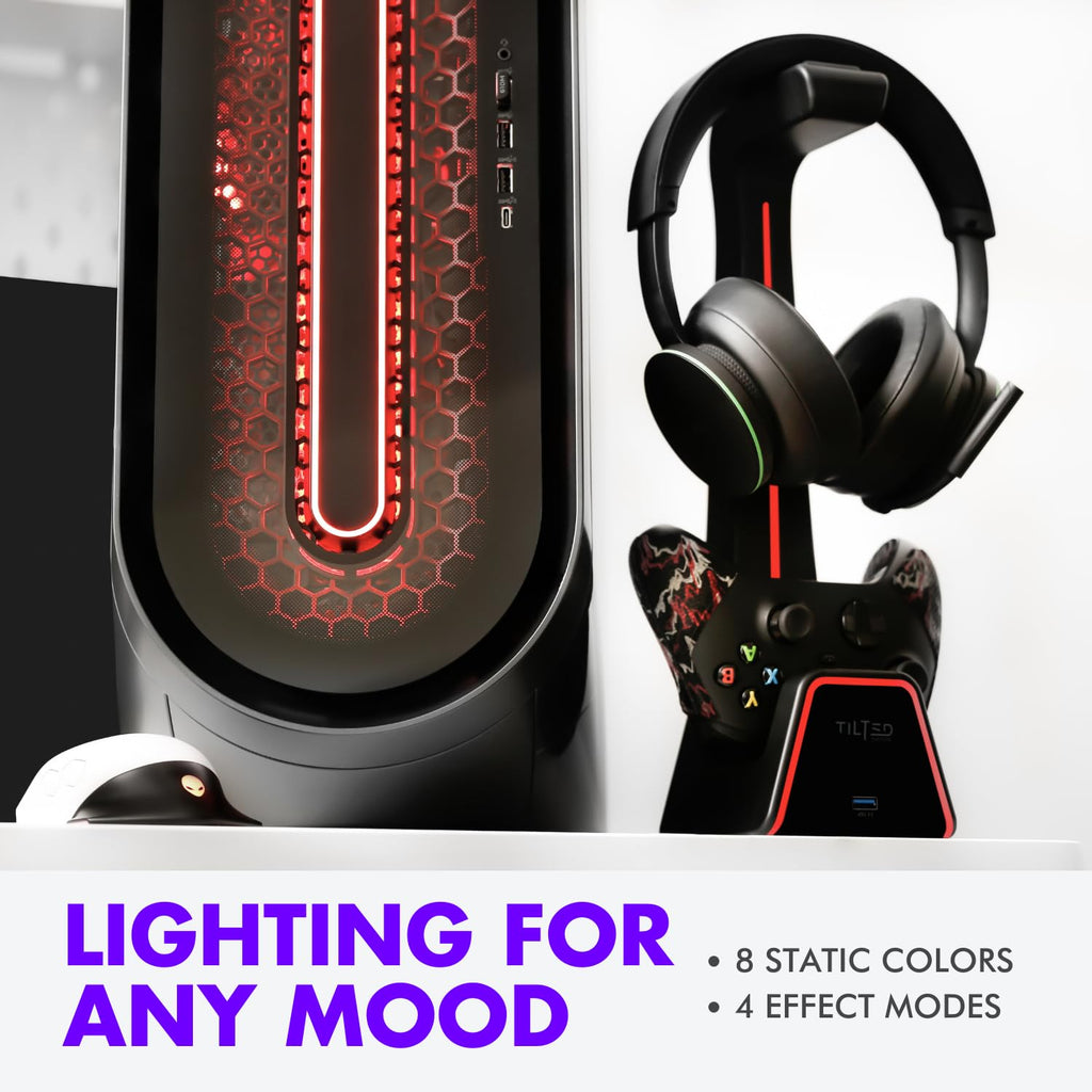 Tilted Nation Gaming Headphone and Controller Stand