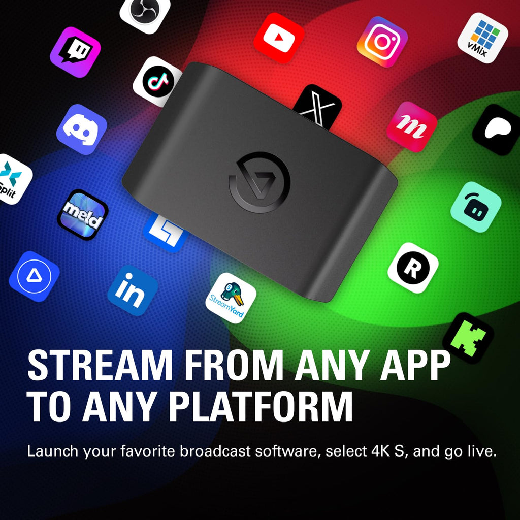 4K HDMI Capture Card with VRR Passthrough for Streaming