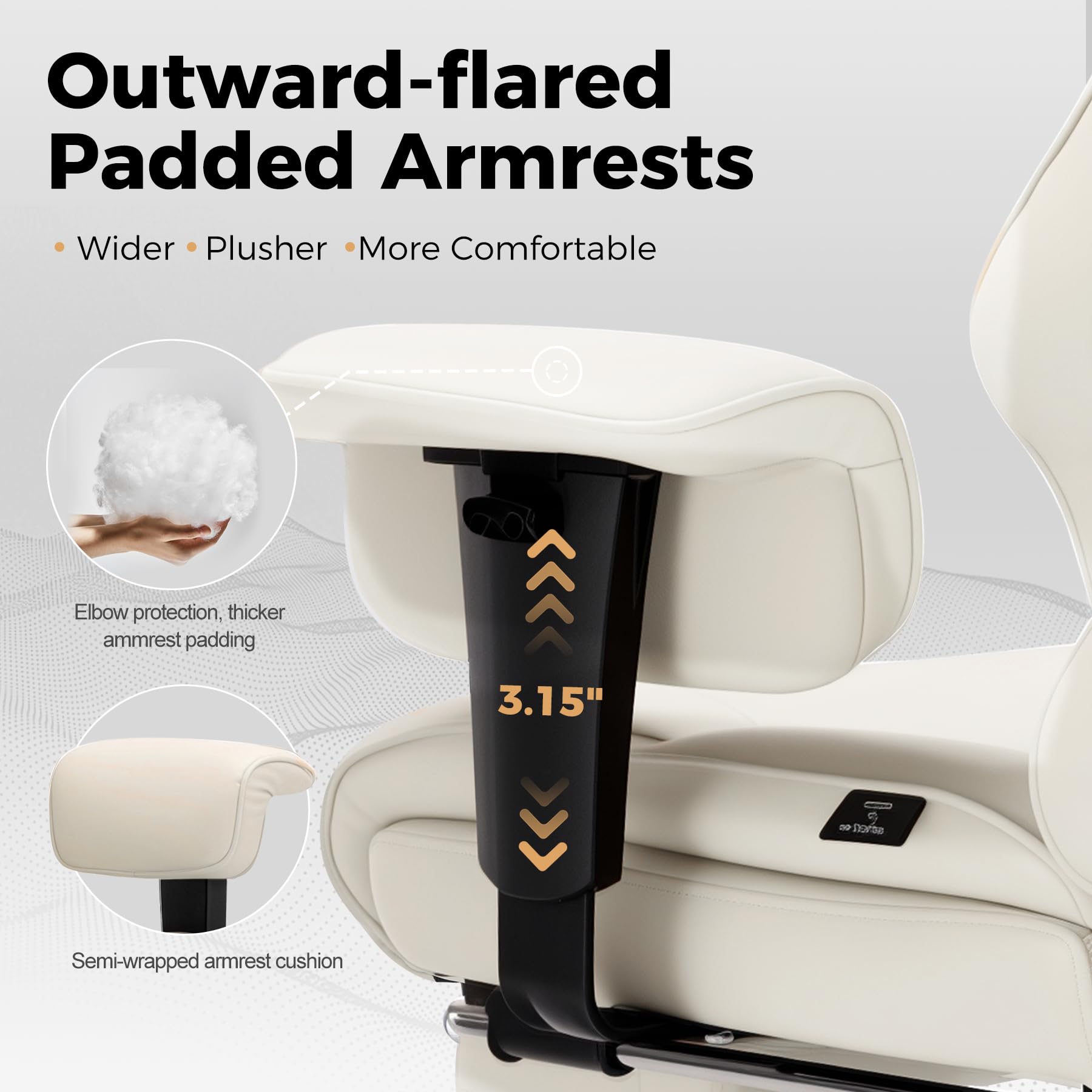 Heavy Duty Ergonomic Gaming Chair with Footrest and Lumbar Support