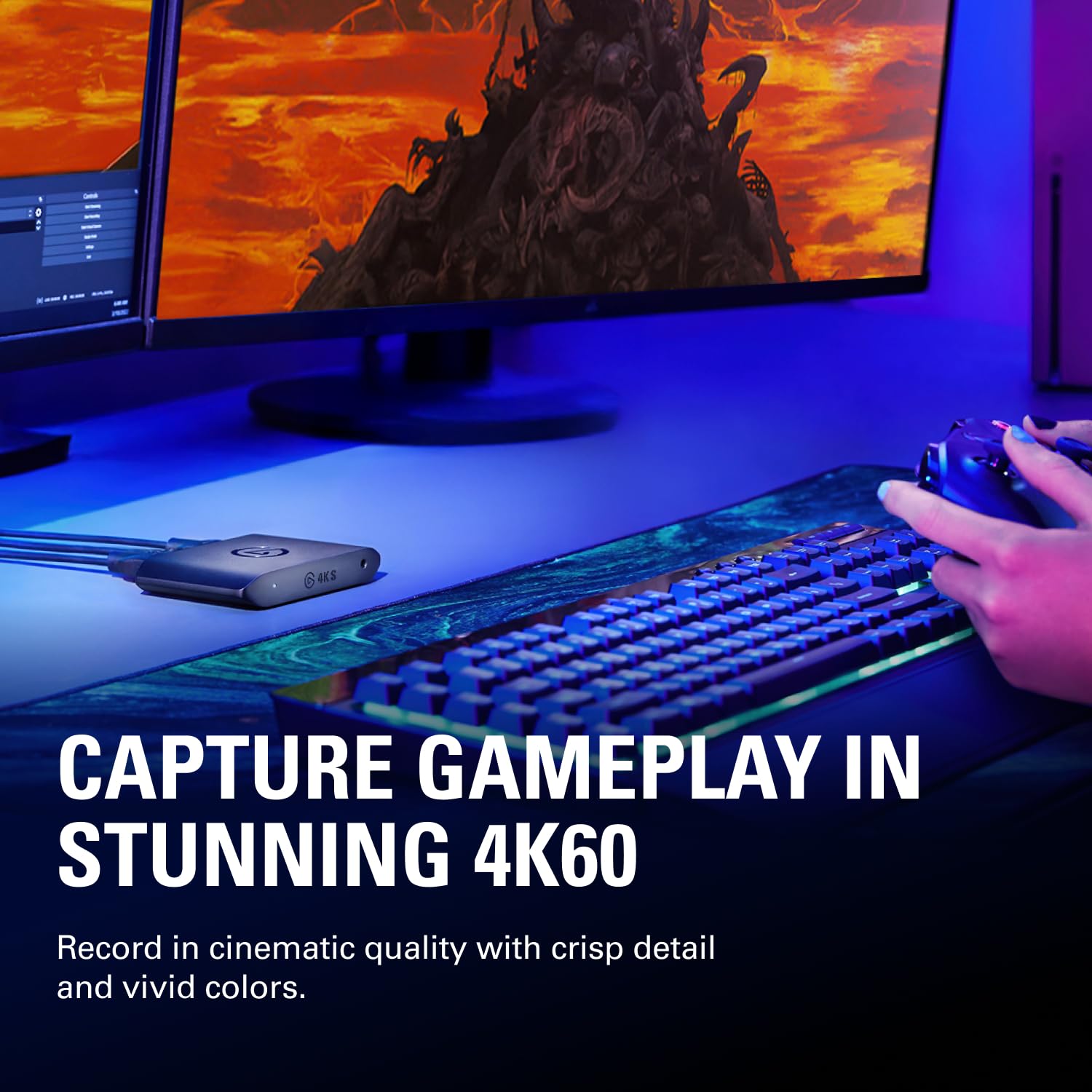 4K HDMI Capture Card with VRR Passthrough for Streaming