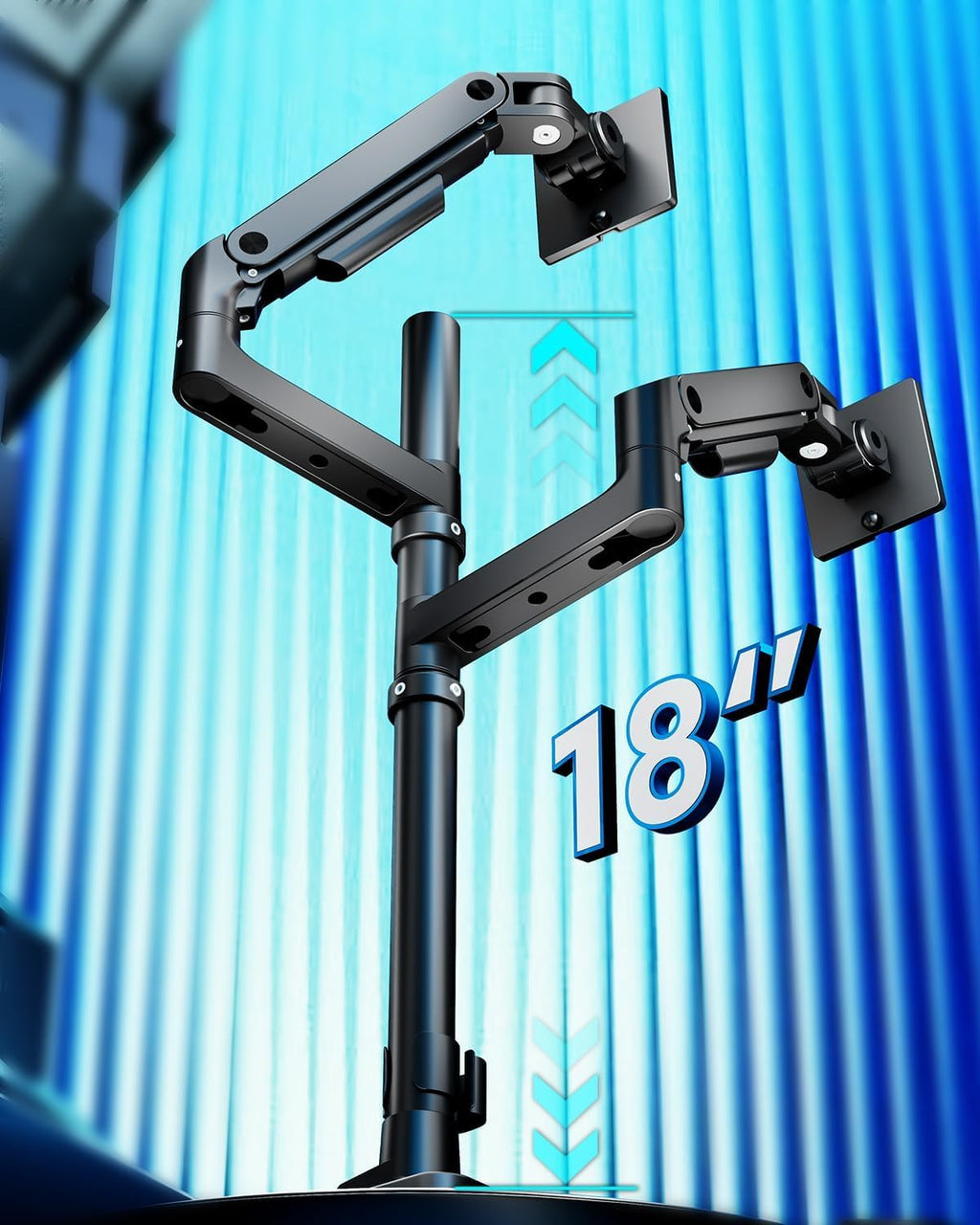 Heavy Duty Dual Monitor Arm Mount for Ultrawide Screens