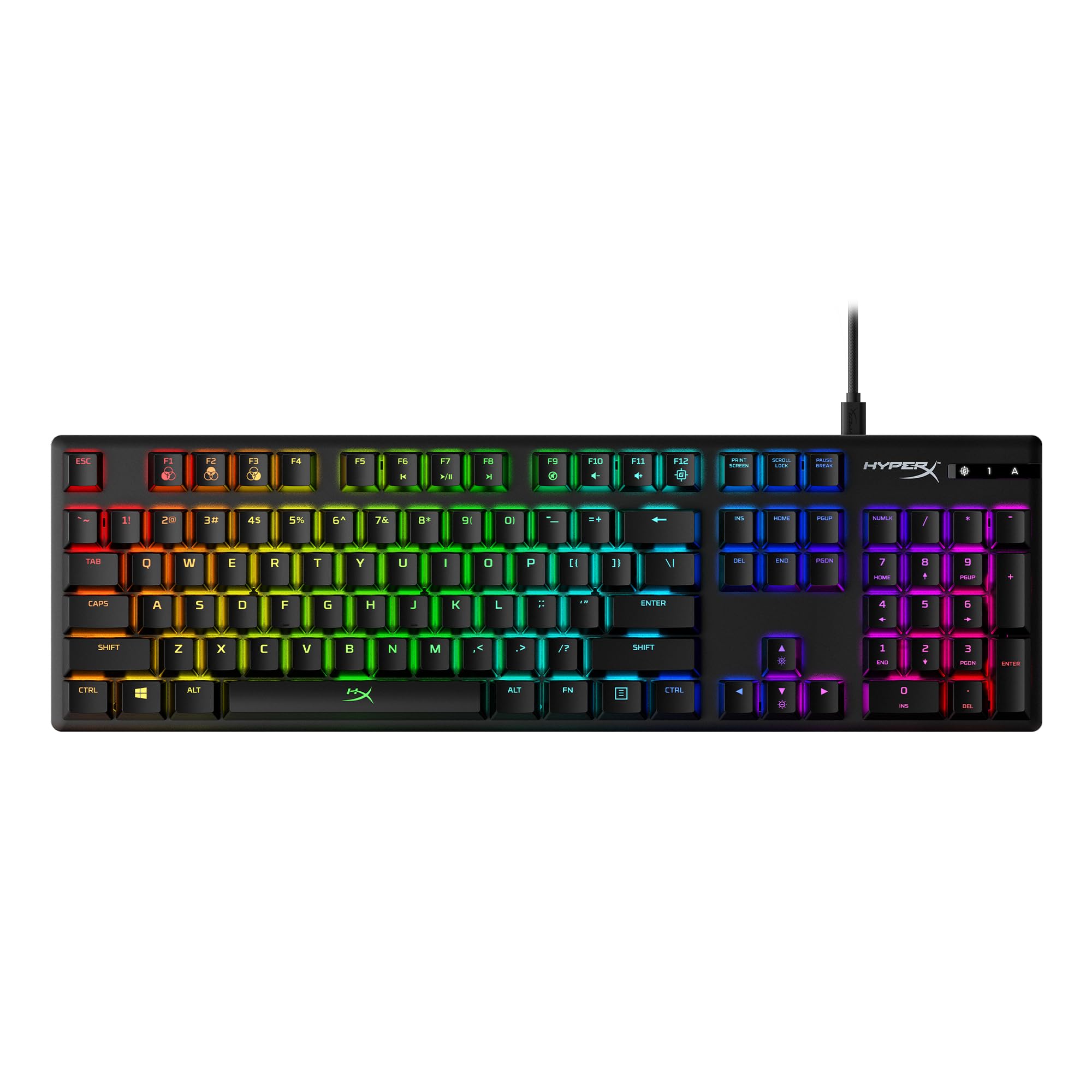 Full-Size RGB Mechanical Gaming Keyboard with PBT Keycaps
