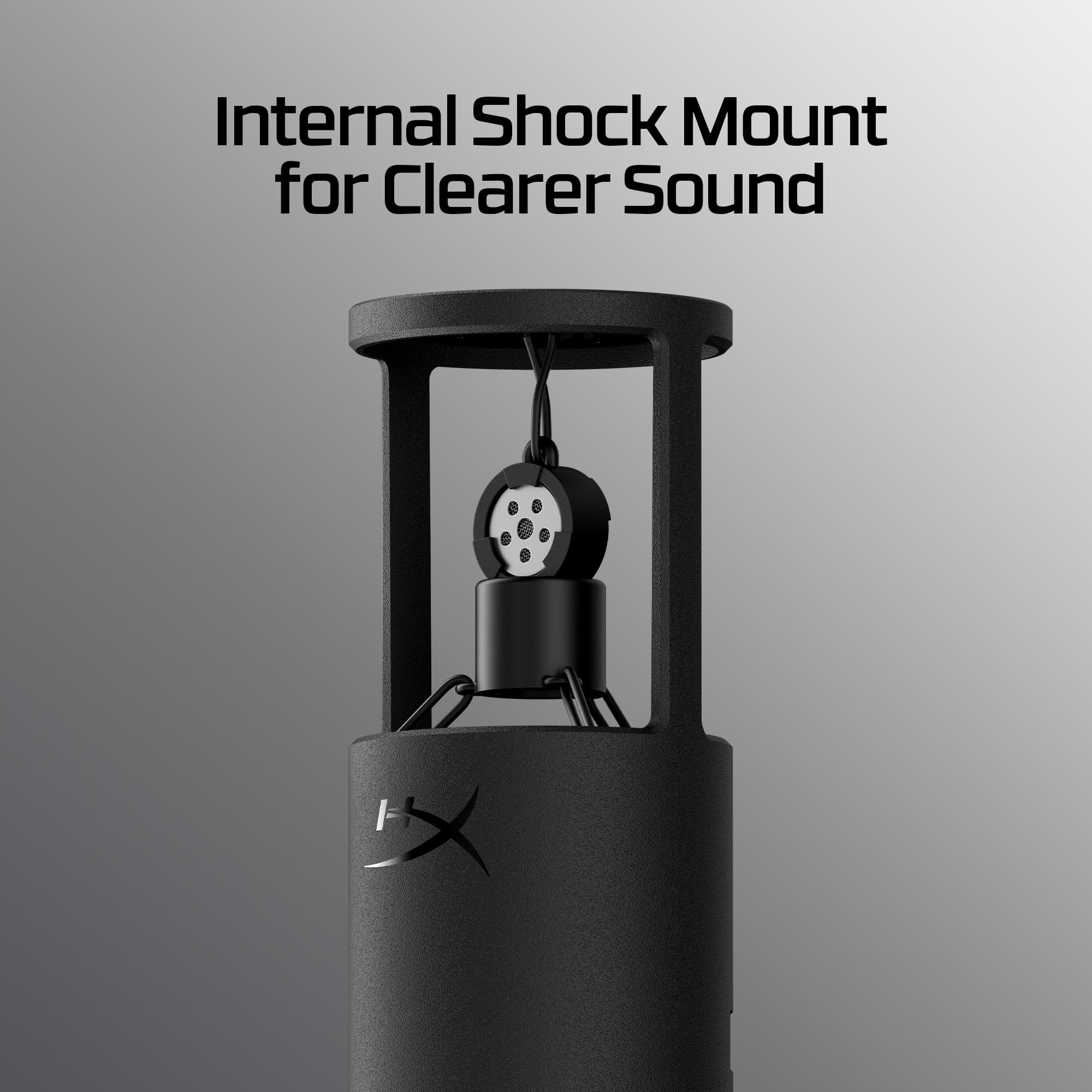 USB Condenser Gaming Microphone with Built-In Pop Filter