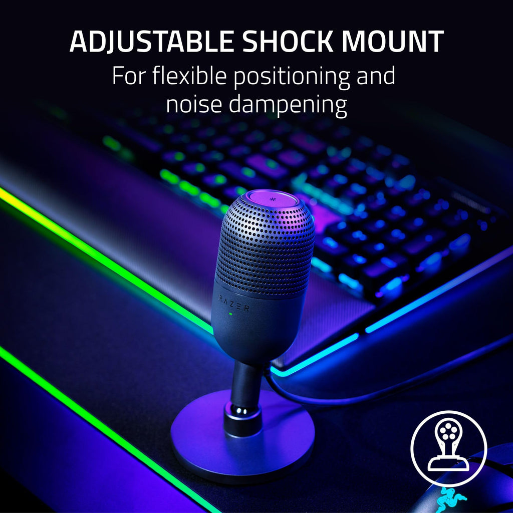 USB Condenser Microphone with Supercardioid Pickup and Mute Sensor
