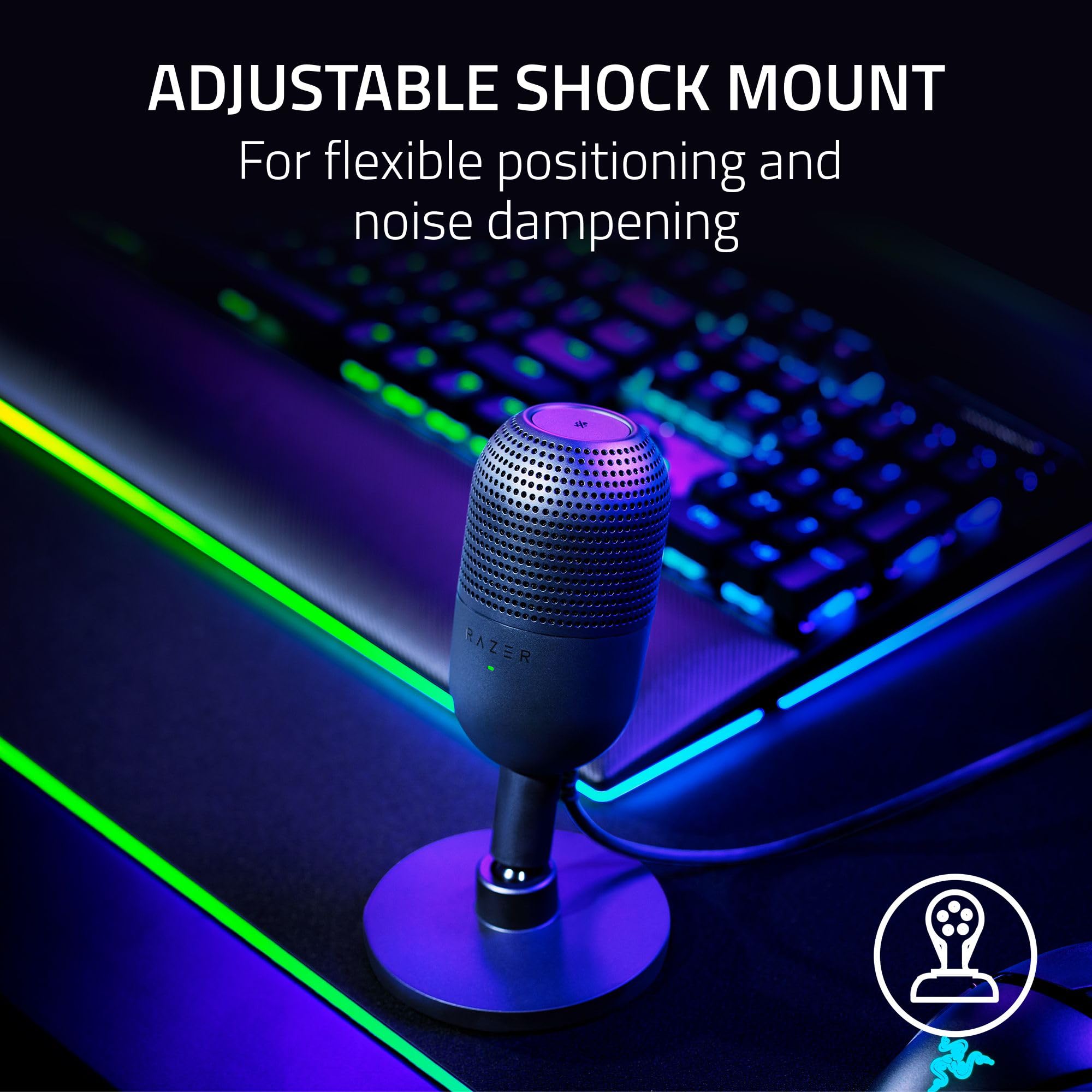 USB Condenser Microphone with Supercardioid Pickup and Mute Sensor