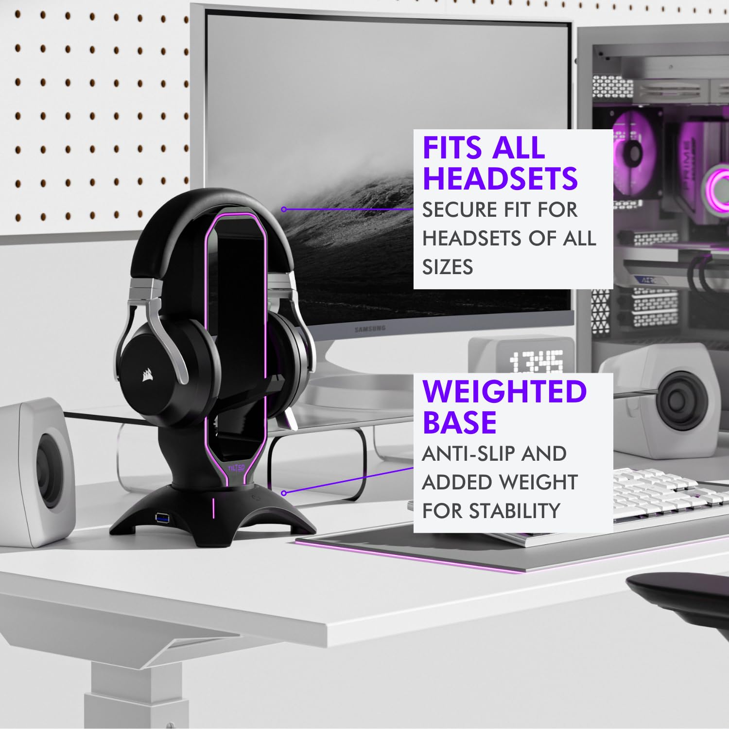Tilted Nation RGB Headset Stand