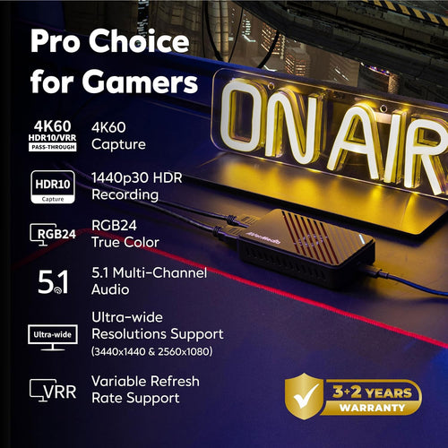 4K HDMI Capture Card with Ultra-Low Latency Streaming