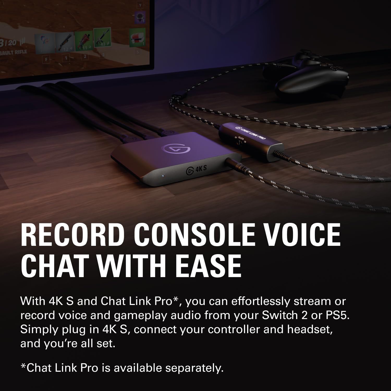 4K HDMI Capture Card with VRR Passthrough for Streaming