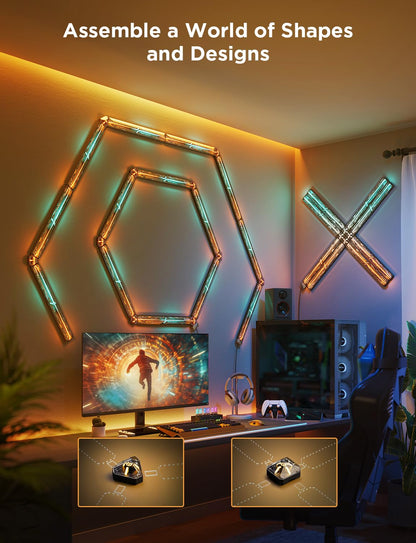 RGBIC Gaming Wall Light with DIY Custom Lighting Effects