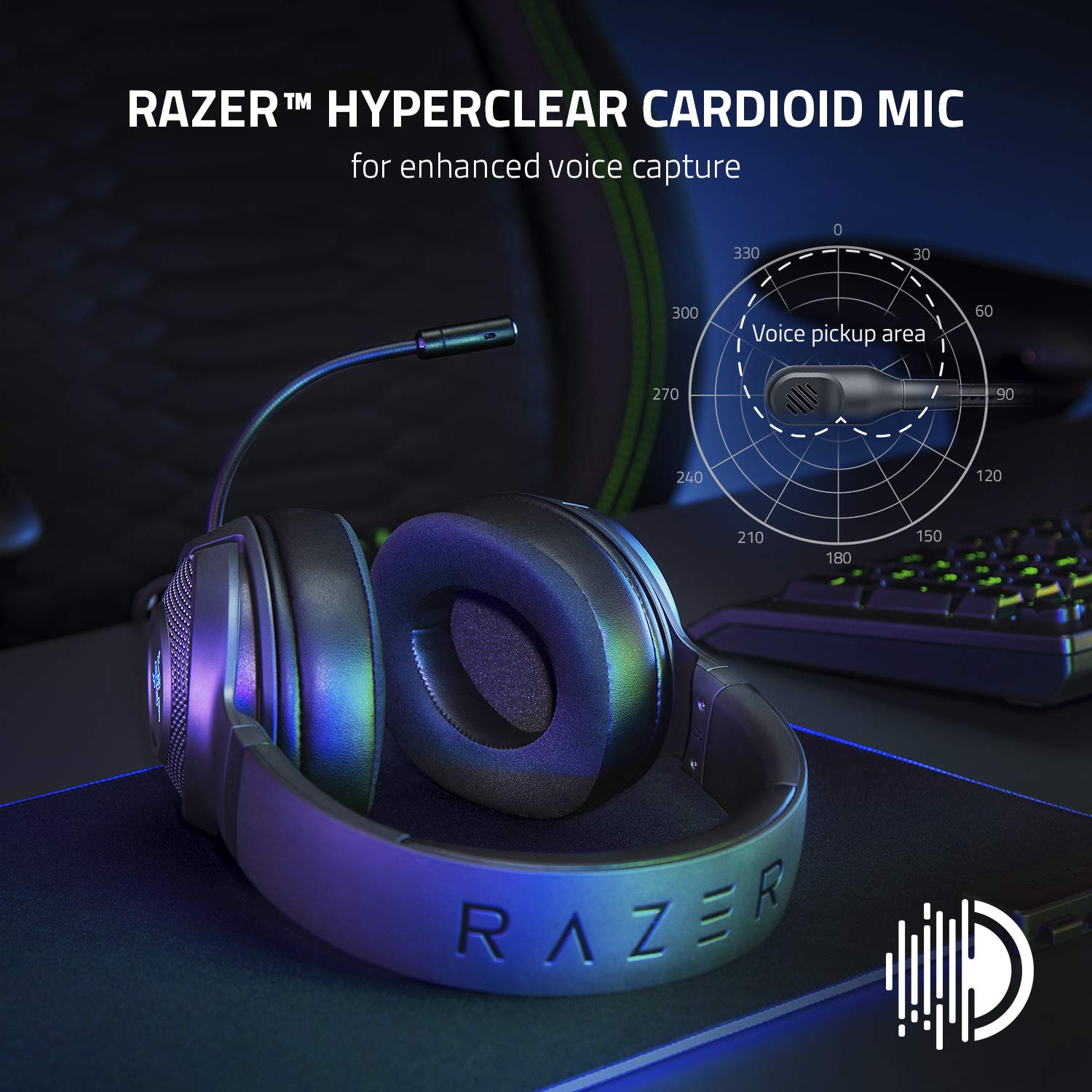 Wired Gaming Headset with 7.1 Surround Sound and RGB