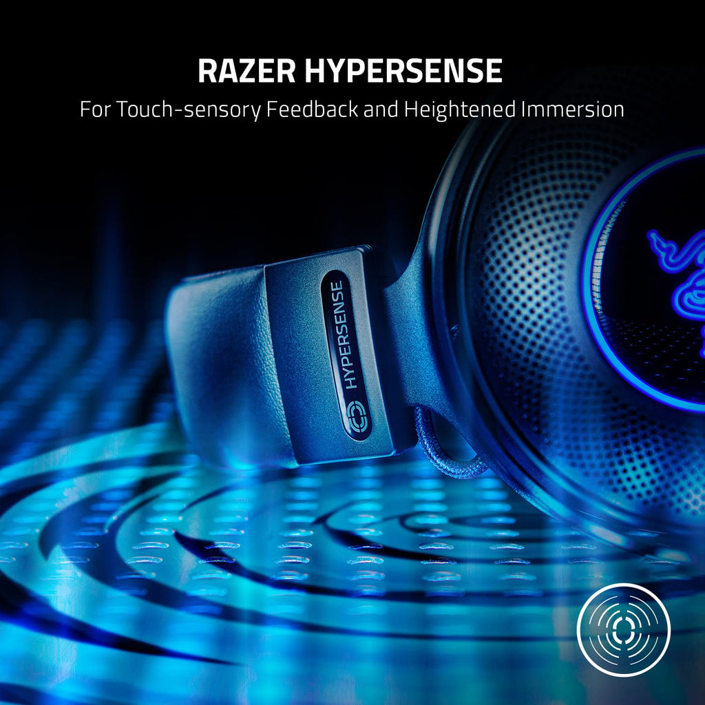 Wireless Gaming Headset with Haptic Feedback and Spatial Audio