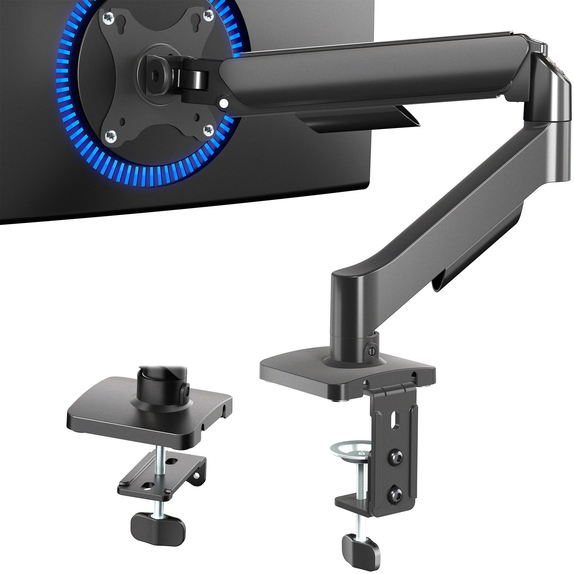 Dual Monitor Arm Mount with Height and Tilt Adjustment