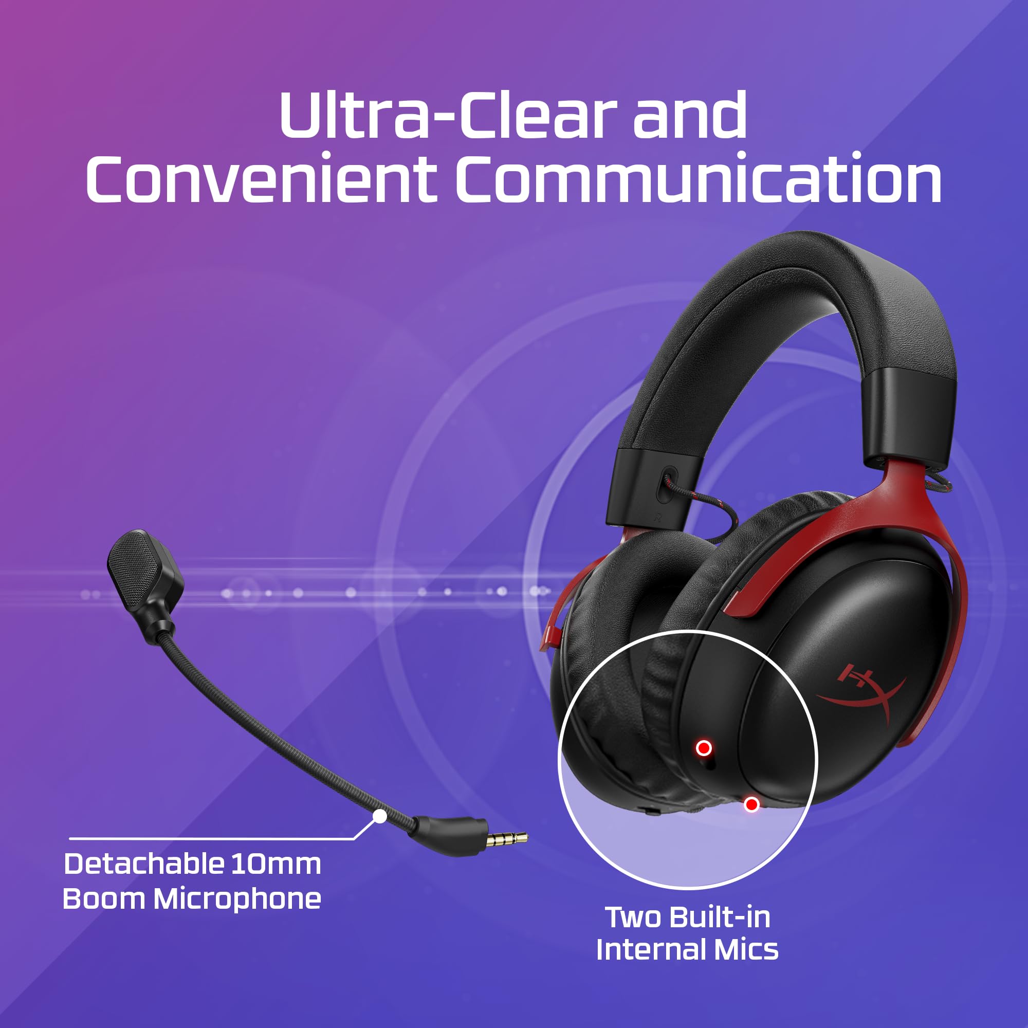 Wireless Gaming Headset with Spatial Audio and 120H Battery Life