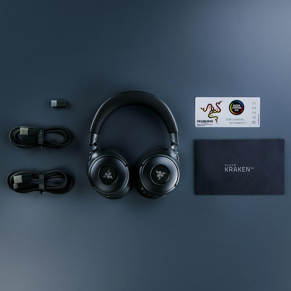 Wireless Gaming Headset with RGB Lighting and Wideband Mic