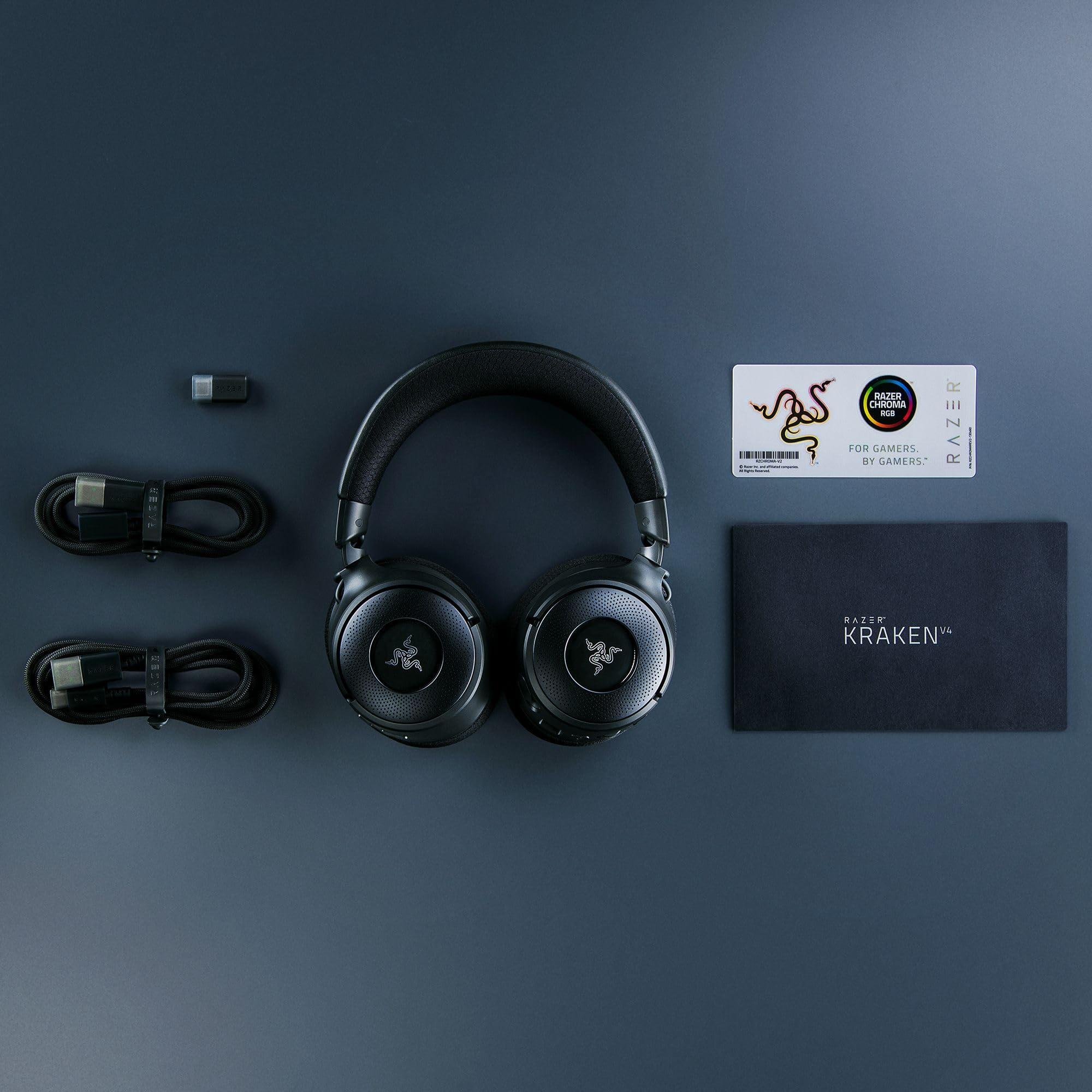Wireless Gaming Headset with RGB Lighting and Wideband Mic