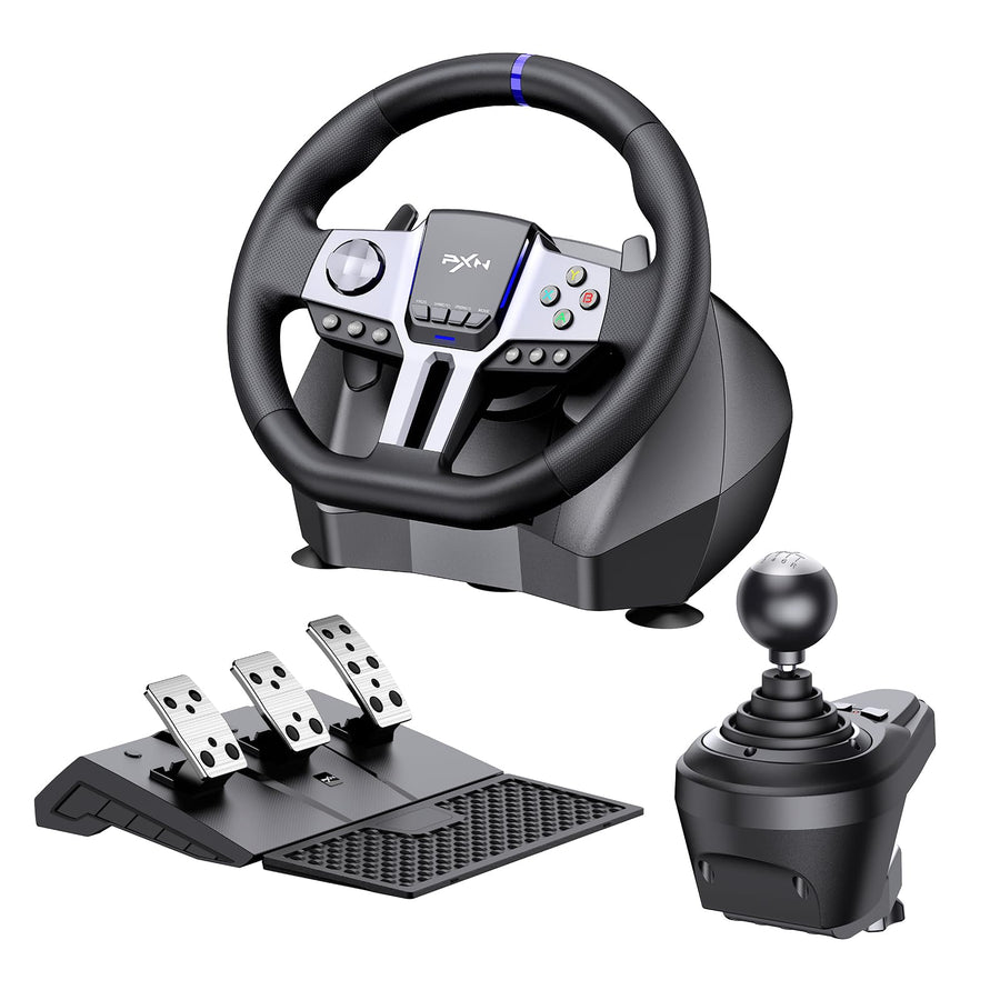 PXN V9 GEN2 Gaming Steering Wheel for PC, Xbox & PS4