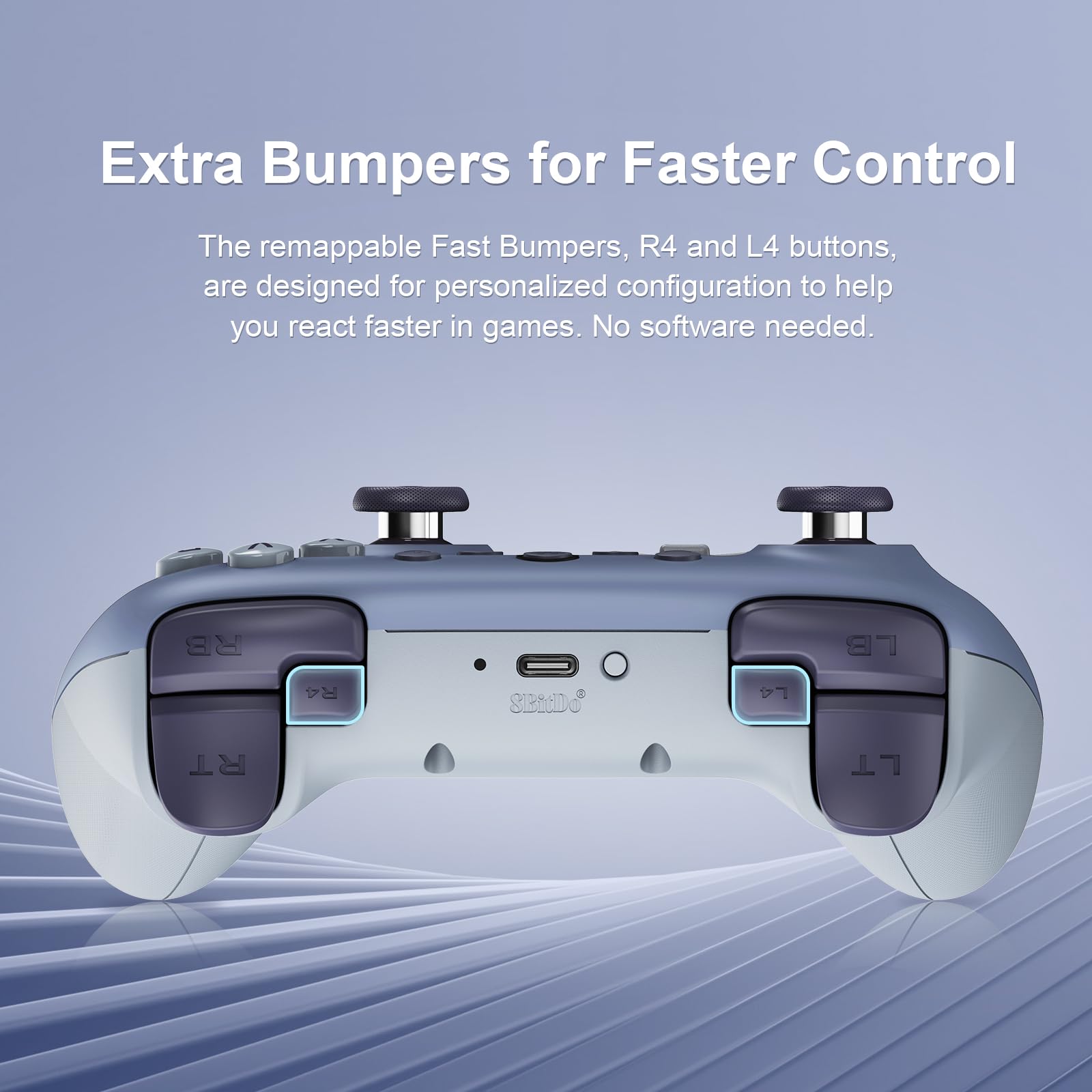 Wireless Gaming Controller with Hall Effect Sticks and Triggers